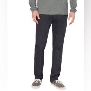 NWT Outerknown Men 28 Black Orbital Work Hybrid Yarn Organic Cotton Chinos Pants